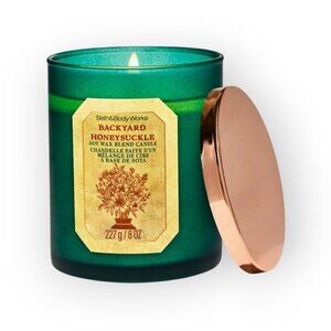 Bath & Body Works Honeysuckle Single Wick Candle 8 oz Floral Home Scent NWT
